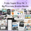 Big Procreate Brushes Bundle – Friday Supply Shop Nr. 2
