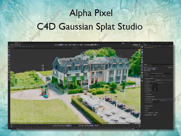 C4D Gaussian Splat Studio – Alpha Pixel